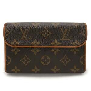 LOUIS VUITTON Authentic Brown Monogram Pochette Pouch